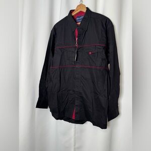 Vintage Wrangler Black and Red Shirt Size Large
